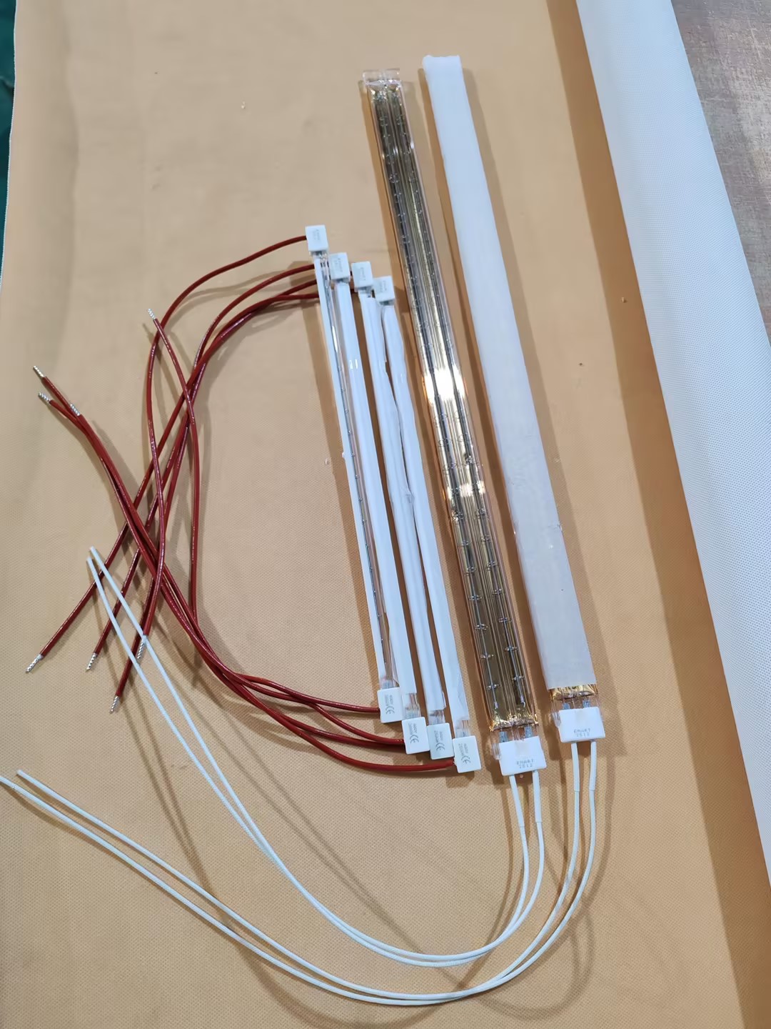 660mm 1000w White Coating Infrared Halogen Heating Lamp