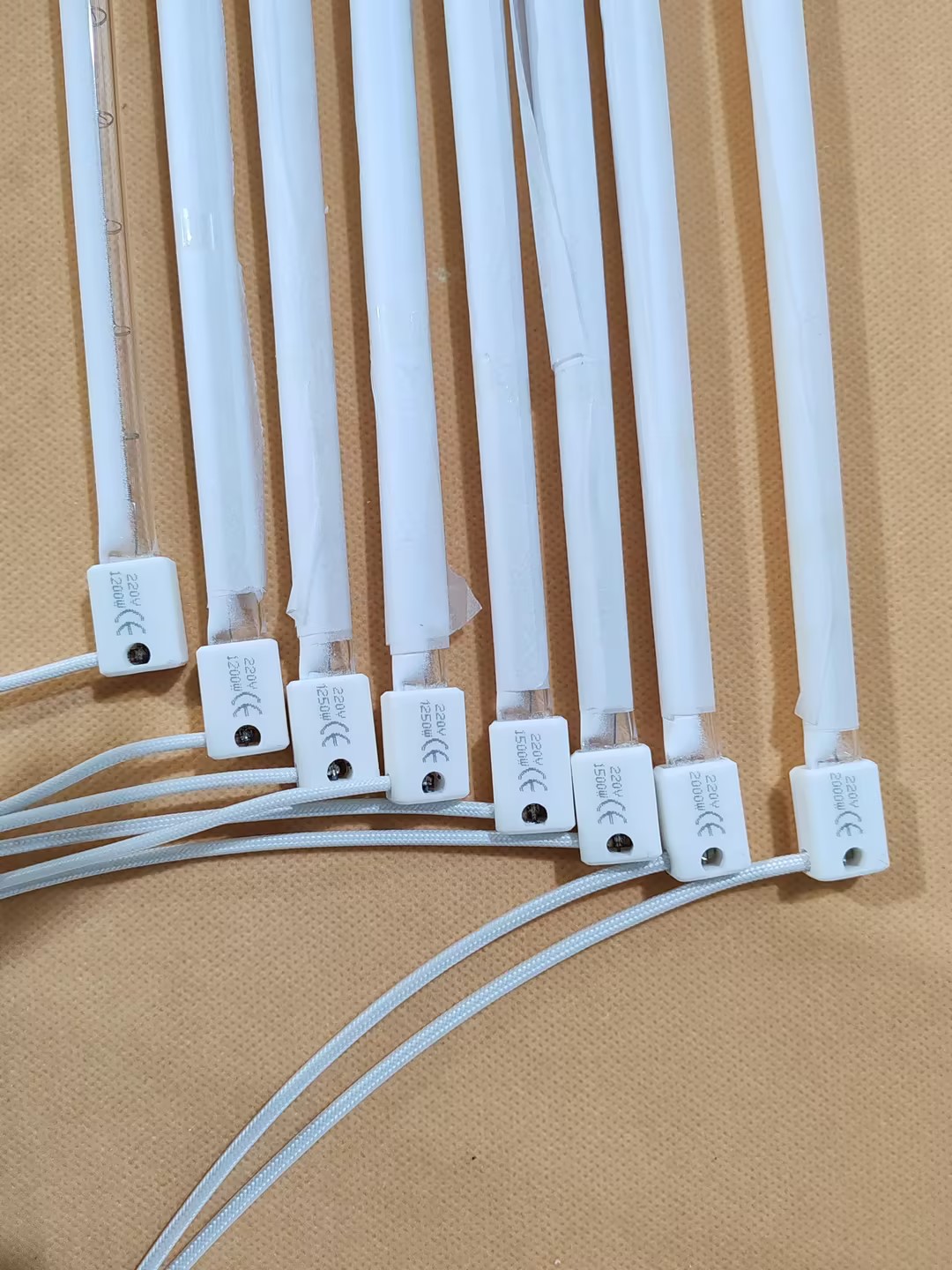 Technical Specifications of Short Wave Tungsten Halogen Quartz Lamps for PET Blowing Machines