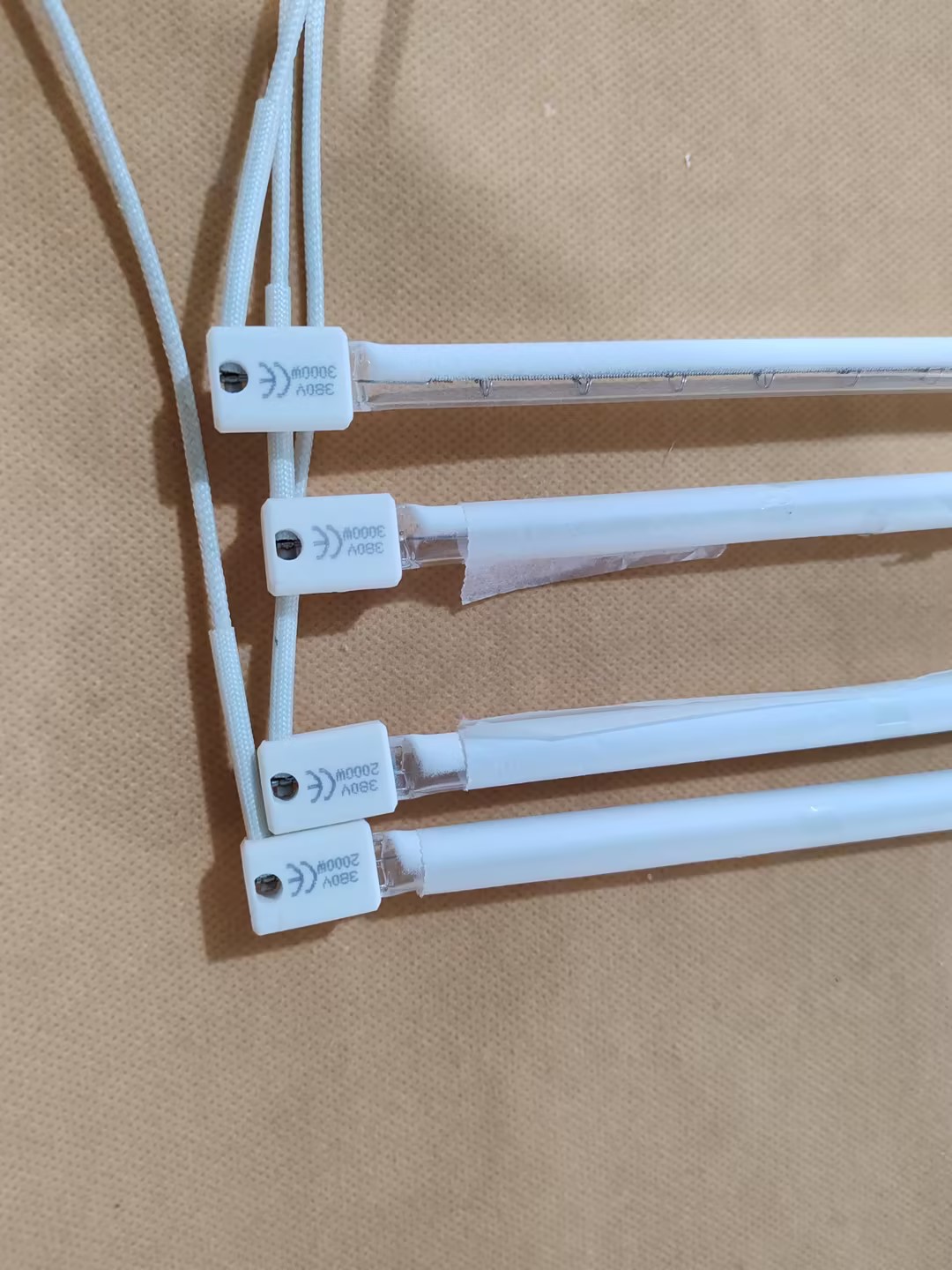 gold infrared halogen tube heating lamp for car painting drying